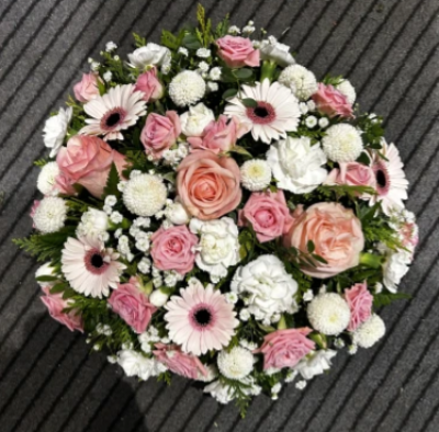 Eternal Peace - A grand and serene arrangement featuring white and pastel blooms, offering comfort and peace. Suitable funeral occasions.